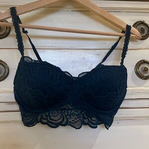 Navy Blue Pink Victoria Secret Small Bra Top